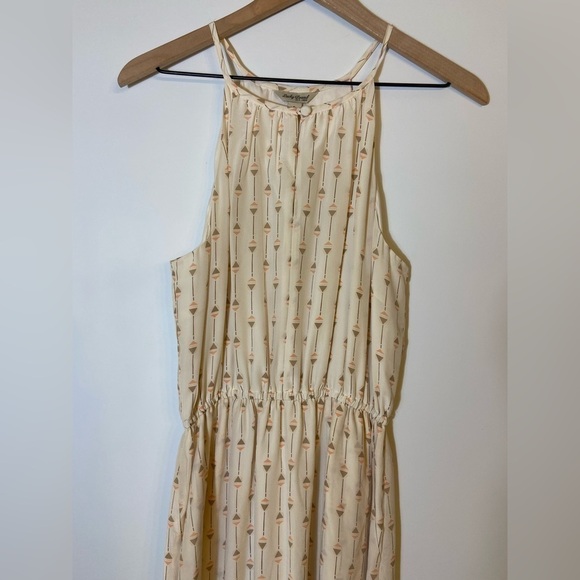 Lucky Brand NWT Small Silk Print Halter Maxi Dress Keyhole Lightweight Summer - Picture 11 of 13